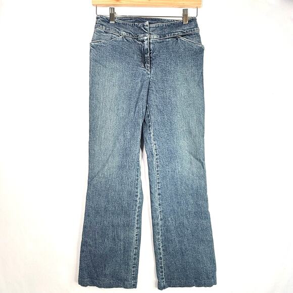 Jones NY Sport Petite Low Rise Straight Leg Jeans - Picture 2 of 7